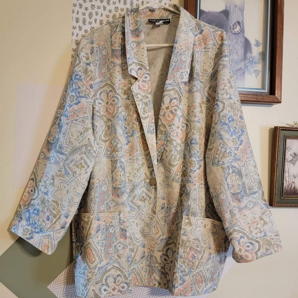 🏷4 for $25🏷 Vintage | Floral Blazer